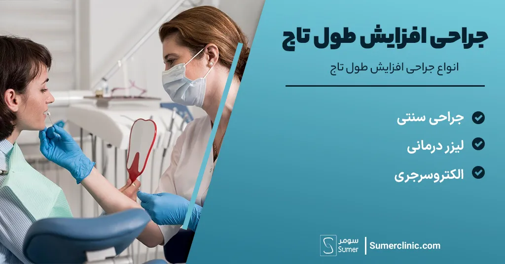  انواع جراحی افزایش طول تاج