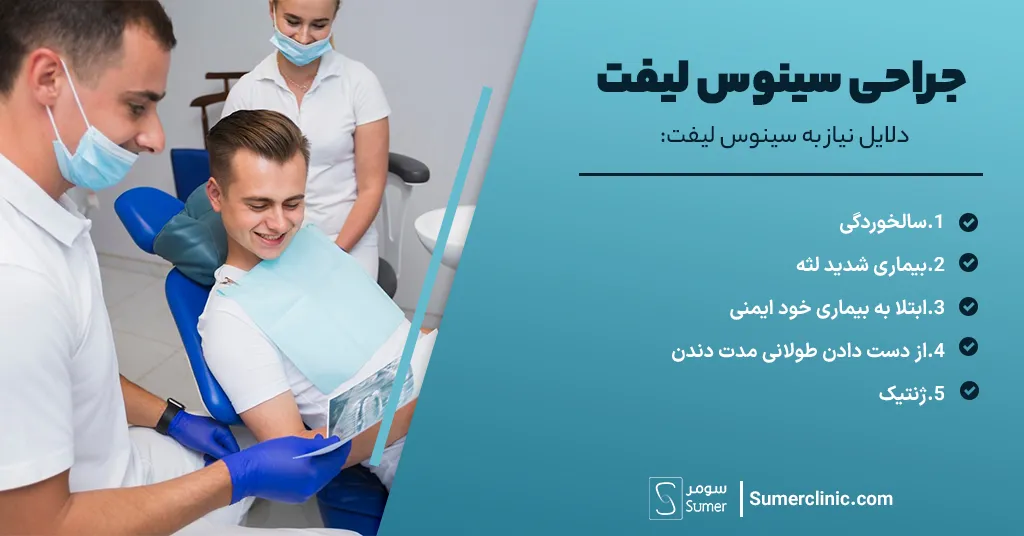 دلایل نیاز به جراحی سینوس لیفت