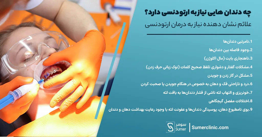 علائم نشان دهنده نیاز به درمان ارتودنسی